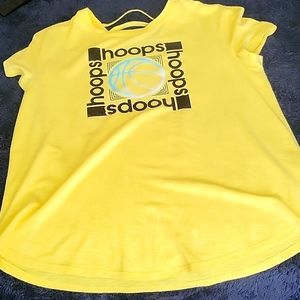 Yellow Justice hoop shirt